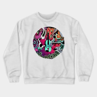 Blue Red Blend Circle of Music Crewneck Sweatshirt